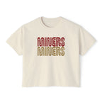Women’s Retro SF "MINERS" Boxy Tee – Vintage Transit Edition