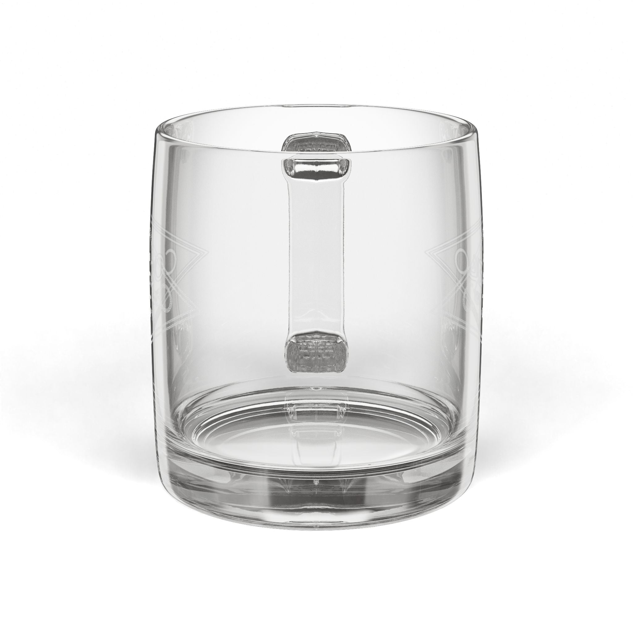 The Clear Choice: Engraved Glass Mug, 12.25 oz