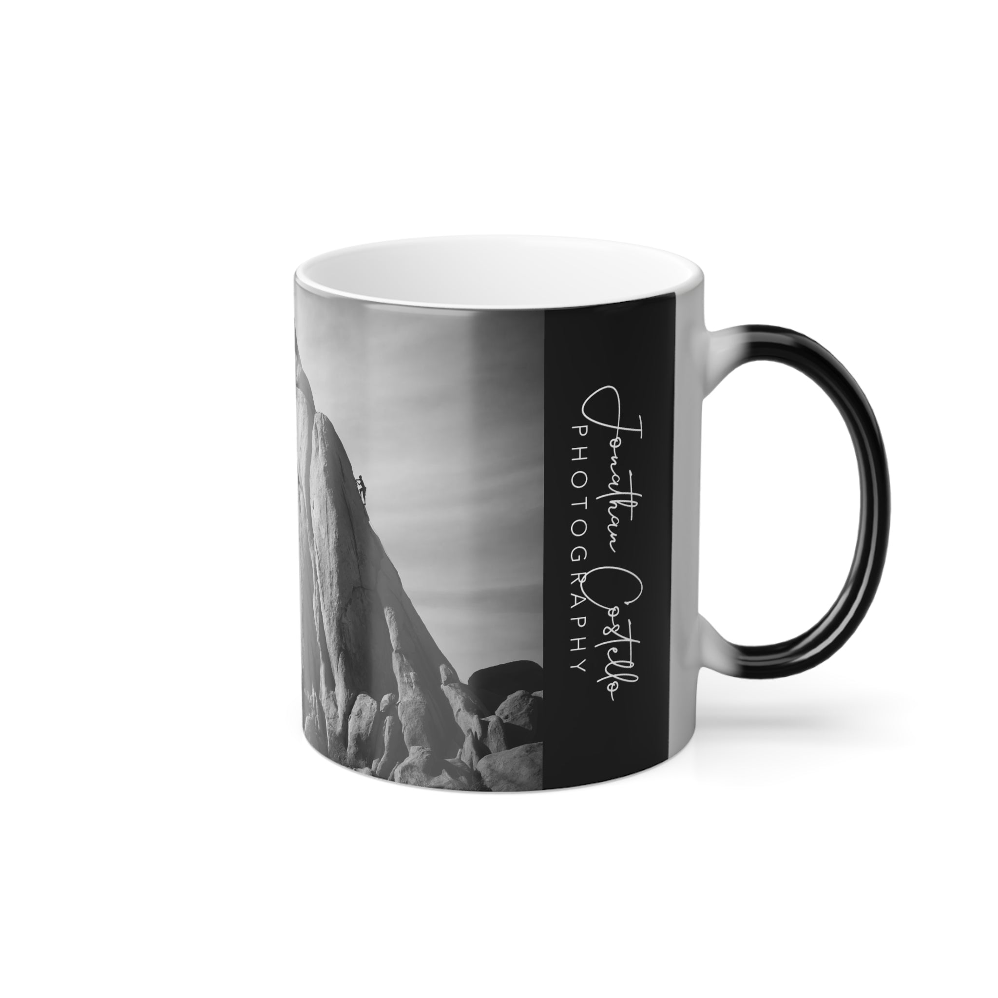 The Reveal: Hidden Valley Climber Morphing Mug, Black, 11oz